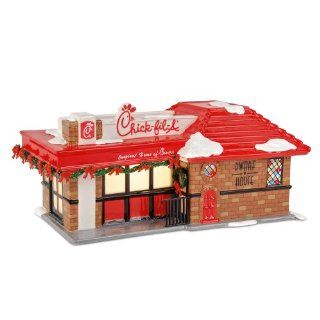The Original Snow Village from Department 56 Chick fil A   Holiday Collectible Buildings