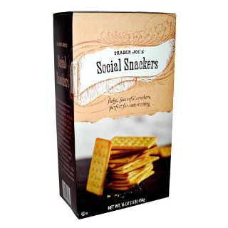 Trader Joe's Social Snackers Crackers  Packaged Wheat Snack Crackers  Grocery & Gourmet Food