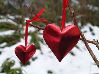 red, gold or natural wooden heart by begolden