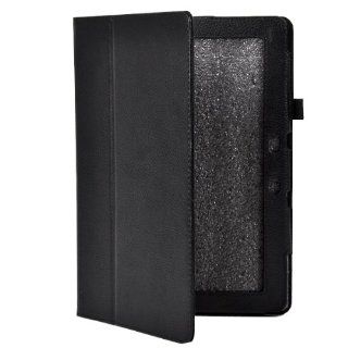 Matek(TM) Black PU Leather Stand Case CoverFor ASUS Memo Pad Smart ME301T Cell Phones & Accessories