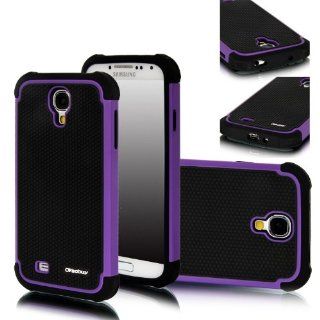 Oksobuy� Hybrid Dual Layer Armor Protective Case Cover (Hard Plastic with Soft Silicon) High Quality Fashion Design for Samsung Galaxy S4 S Iv I9500 ,Purple and Black,free Gift Capacitive Pen,oksobuy 302 Cell Phones & Accessories