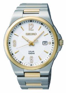 Seiko Solar Men's Quartz Watch SNE210 at  Men's Watch store.