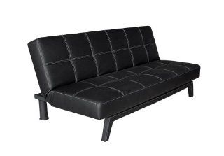 DHP Delaney Sofa Sleeper   Black Futon