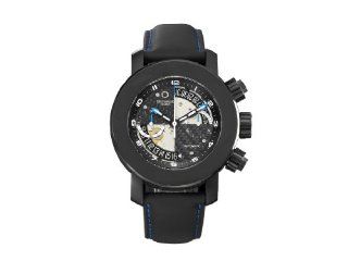 Meccaniche Veloci Men's W307RR_295 Automatic Chronograph Black PVD Carbon Fiber and Skeletal Dial Date Watch at  Men's Watch store.