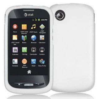 Electromaster Brand   White Rubberized Snap On Hard Skin Case Cover New for ZTE Avail Z990 Cell Phones & Accessories