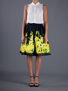 Blumarine Floral Print Full Skirt