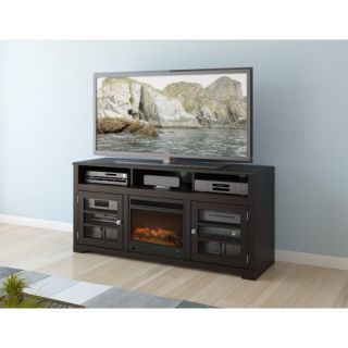 dCOR design West Lake 60 TV Stand with Electric Fireplace