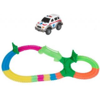 Twister Trax 126 pc. Glow in theDark Flexible Track &AccessoriesSet —