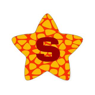 Colorful Circus Mosaic Star Stickers