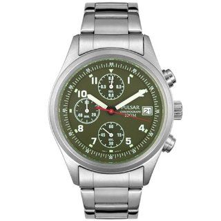 Pulsar Men's PJN307 Stainless Steel Chronograph Watch at  Men's Watch store.