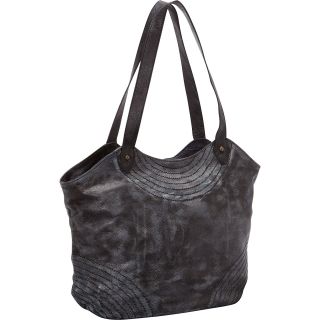 R & R Collections Leather Wash  Multi Stitch Tote