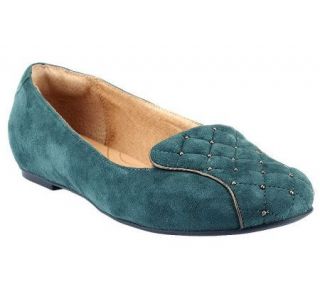 Clarks Artisan Valley Isle Suede Flats with Mini Studs —