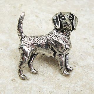beagle tie pin antiqued pewter by wild life designs