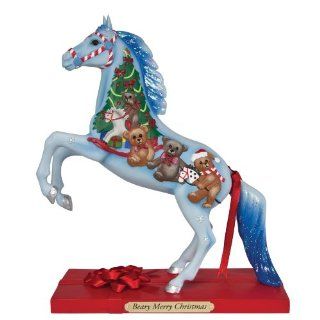 Enesco Trail of Painted Ponies Beary Merry Christmas Figurine, 8.25 Inch   Holiday Figurines