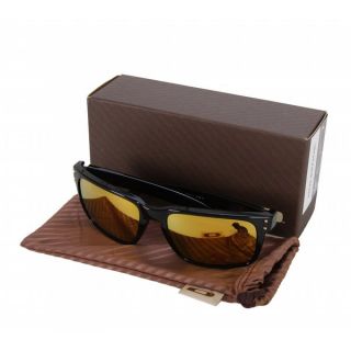 Oakley Holbrook Sunglasses Polished Black/24K Gold Irid Lens