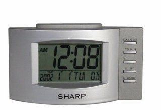Sharp SPC309C LCD Backlight Alarm Clock (Silver) (Discontinued by Manufacturer) Electronics
