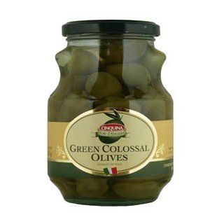 Cinquina Green Colossal Olives  Green Olives Produce  Grocery & Gourmet Food