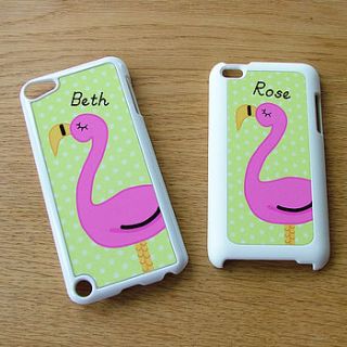 personalised flamingo ipod touch cover by hoobynoo world