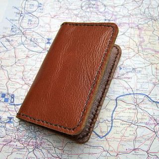 handmade leather card wallet by bobby rocks