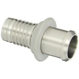 PT Coupling Progrip C50 Crimp System Series Stainless Steel 304 Hose Fitting, Adapter with Bumper, 1 1/2" Sanitary Bevel Seat Female Sanitary Tube Fittings