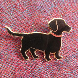 enamel dachshund lapel pin by beatrice von preussen