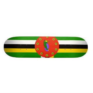 Dominica Flag Skate Board Decks