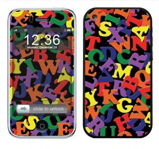 System Skins "Alphabet Soup" Skin Decal for Apple iPhone 3G & 3GS 8GB/16GB/32GB Cell Phone   Includes FREE Wallpaper Cell Phones & Accessories