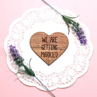 we are getting married announcement jigsaw by made lovingly made