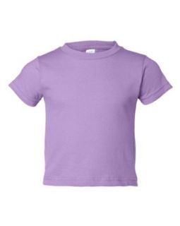 Rabbit Skins 3301T Toddler Short Sleeve Cotton T Shirt (Lavender, 2T) Clothing