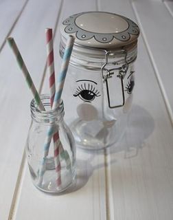face design storage jar by posh totty designs interiors