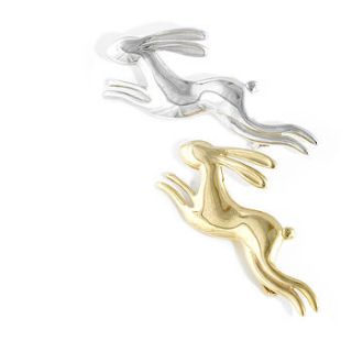 hare brooch by the studio jewellery workshop