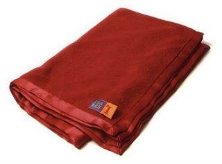 cuddly fleece baby blanket in red by isabee
