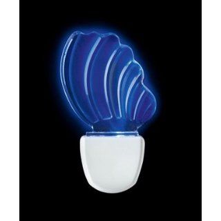 Leviton 49563 SHL LED Decorative Shade Night Light, Seashell Blue   Sea Life Night Lights  