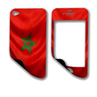 Skin (decal) for iPhone 4 / 4S   Flag of Morocco   Moroccan Cell Phones & Accessories