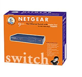 Netgear FS309T 8 port 10/100 Switch w/ 1000BT Uplink Electronics