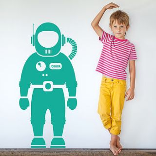 astronaut space man wall sticker by snuggledust studios