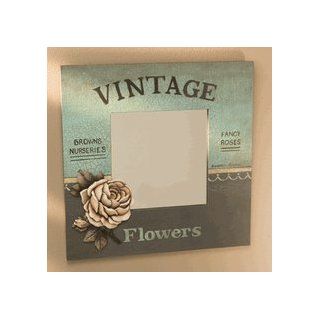 French Country Painted Flower Wall Mirror  Wall Mounted Mirrors  