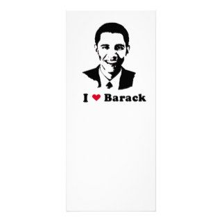 I Heart Barack T shirt Rack Card Design