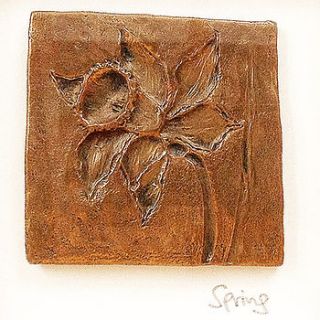 spring framed bronze wall art by edition design shop