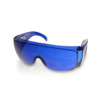 Golf Ball Finder Glasses Highlight White, Blue Lenses Sunglasses Clothing