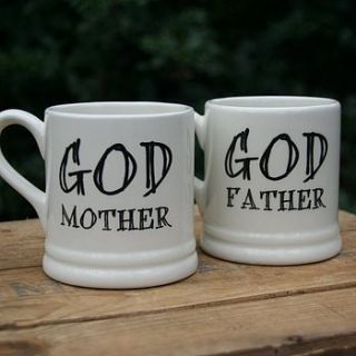 'godmother' or 'godfather' mug by sweet william designs