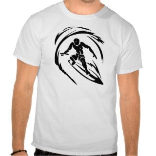 extreme_sport_003 SURFING DUDE TATTOO TRIBAL T shirt