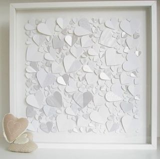personalised captured hearts framed picture by all in a square
