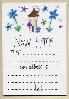 pack of eight new address cards by claire sowden design