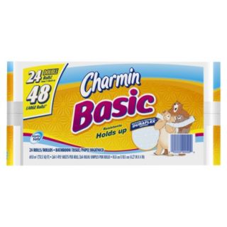 Charmin Basic Bath Tissue 24 Double Rolls 264 sh