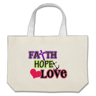 Faith Hope Love (symbols) Canvas Bags