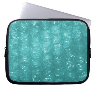 Light Blue Bubble Wrap Effect Laptop Computer Sleeves