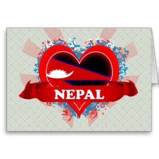 Vintage I Love Nepal Cards