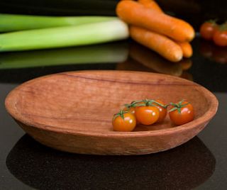 fair trade wooden oval serving bowl by alter native life