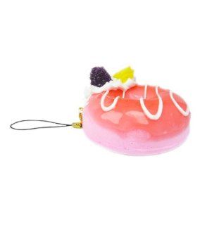 Japanese Fun Soft Phone Charm   Strawberry Fruit Donut Toys & Games